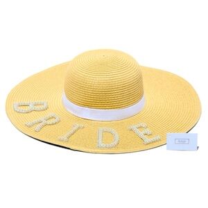 Pearl & Crystal "Bride" Woven Hat - NWT